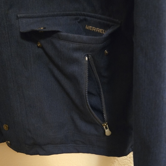 Merrell Men's Dark Blue Hooded Winter Jacket - Large - Picture 9 of 15